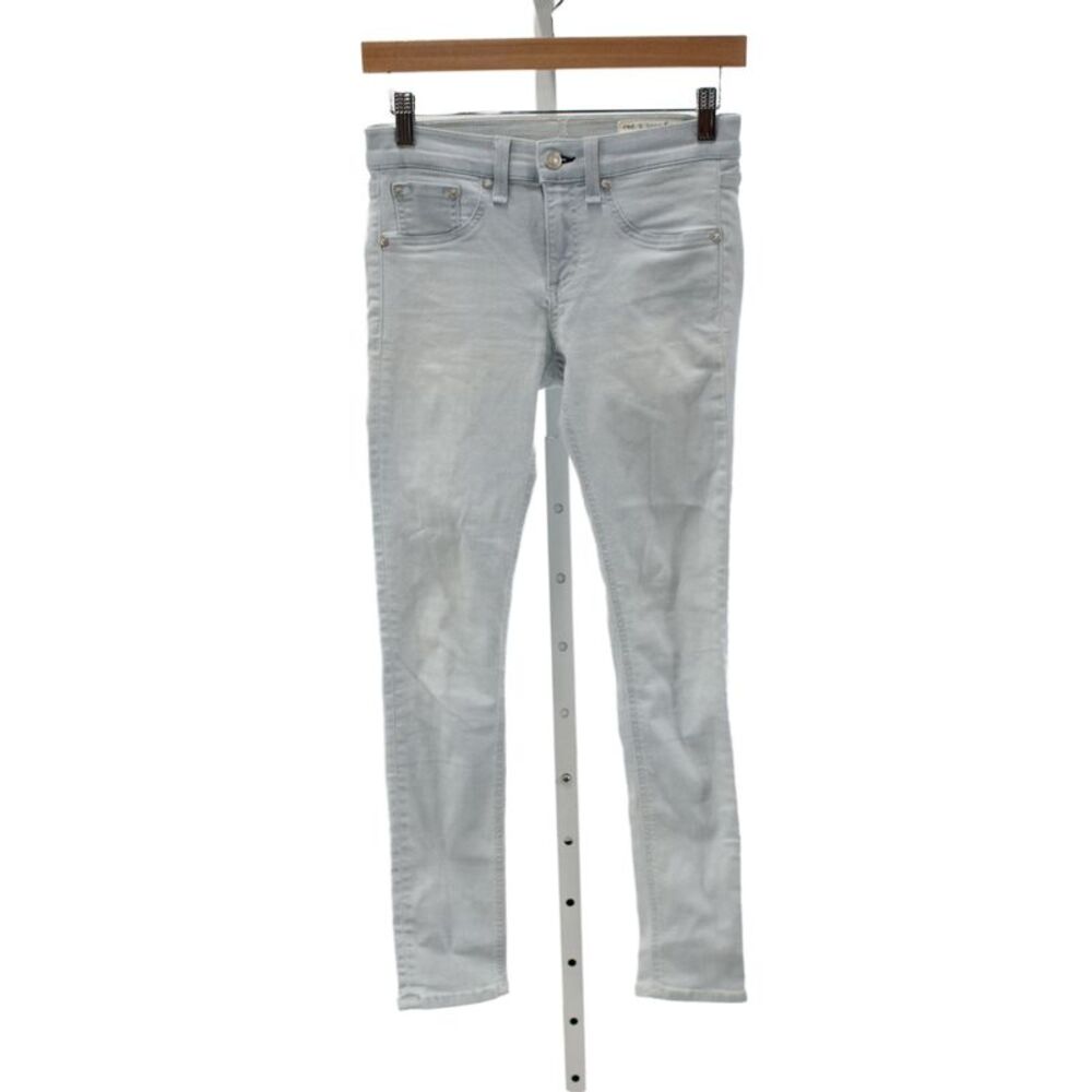 Rag & Bone Womens Skinny Mid Rise Blue Cotton Jeans Size 26